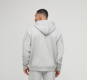 2025 mode coton surdimensionné fermeture éclair YKK survêtements unisexe sérigraphie pantalons de survêtement et fermeture éclair à capuche ensembles Streetwear - Product Image 5