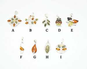 Pendentif en ambre de la Baltique fait main en argent Sterling 925 bijoux en pierres précieuses élégant collier en pierre d'ambre cadeau pour elle - Product Image 4