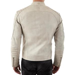 Veste de motard pour homme, réversible, en cuir véritable et toile, hiver, fourrure, imperméable, style streetwear, taille XL (XS 6XL) - Product Image 2