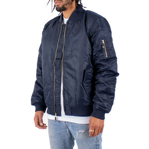 Chaqueta Bomber para Hombre 2025 de Alta Calidad, Color Personalizado, Invierno, Cuello Alto, Logotipo Frontal Personalizable, Poliéster/Nailon - Product Image 3
