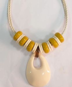 Collar de Moda Hecho a Mano con Cuentas de Resina y Madera Multicolor para Mujeres y Niñas, Cadena Clásica, Joyería de Moda para Bodas - Product Image 4
