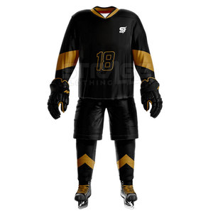 Uniforme de Hockey sobre Hielo, Precio de Fábrica, Servicio OEM, 100% Poliéster, Tacto Suave, Ligero, Ecológico, Unisex, al por Mayor - Product Image 4