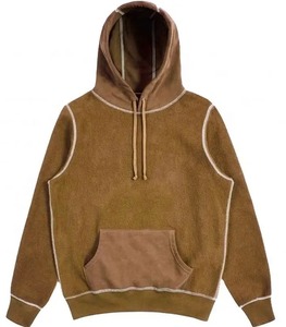 Custom Acid Wash Distressed Oversized Hoodie 100% Cotton Boxy Cropped Streetwear for Winter - Product Image 2