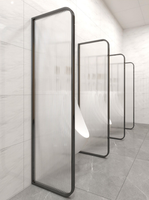 Paravents métalliques pour urinoirs publics masculins, cloisons de toilettes, séparations de piliers