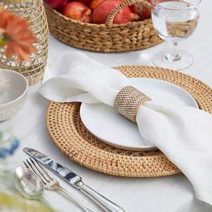 Porte-rond de serviette en rotin de luxe pour la maison, les restaurants, décorations de fête de mariage, prix d'usine du Vietnam - Product Image 4