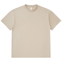 Kaos Pria Kasual Oversize 240gsm Bahan Katun Satin 100% Kerah Kancing Musim Panas Tebal Polos Berkualitas Tinggi