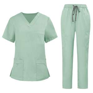 Nouveau style de blouses médicales unisexes en polyester et élasthanne tissé avec logo personnalisé, ensemble de blouses de laboratoire médical avec détection d'aiguilles - Product Image 4