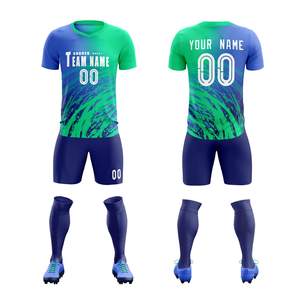 Uniformes de football personnalisés Uniformes de maillot d'équipe de football bon marché pour enfants Ensemble de maillots et de shorts de football pour enfants Vêtements de sport d'entraînement - Product Image 6