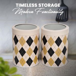 Tarro decorativo con tapa hecho a mano, hecho de materiales de primera calidad, perfecto para el suministro a granel y el almacenamiento en la cocina. - Product Image 5