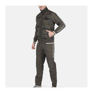 Vêtements d'entraînement personnalisés 2 pièces Jogging Confortable costumes à capuche à fermeture éclair simple ensemble deux pièces survêtements pour hommes - Product Image 1