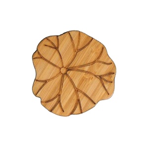 Nueva colección de posavasos de madera con flor grabada, tamaño personalizado, acero redondo para el hogar, Hotel, restaurante, oficina, venta caliente en India - Product Image 1