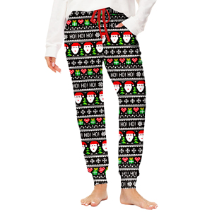 Haut de gamme noël pantalons de survêtement femmes 2025 cordon noël pantalons de survêtement doux Polyester confortable moderne vacances tenue - Product Image 4