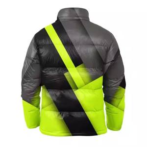Veste matelassée d'hiver pour homme de haute qualité, coupe-vent, design à bulles, impression par sublimation personnalisée, poids du tissu 320 grammes, stand - Product Image 6