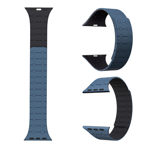 Bracelet magnétique en silicone souple CM pour <span class=keywords><strong>Apple</strong></span> <span class=keywords><strong>Watch</strong></span> Ultra 49 <span class=keywords><strong>45</strong></span> <span class=keywords><strong>mm</strong></span> 41 <span class=keywords><strong>mm</strong></span>, bracelet de remplacement pour iWatch 8 <span class=keywords><strong>7</strong></span> 6 5 4 3 - Product Image 3