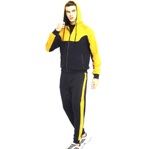 <b>Professional</b> High Quality Men's Tracksuit 100% Cotton <b>Light</b> Weight Hooded for Winter Jogging OEM ODM - Product Image 4