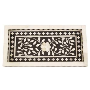 Bandeja para servir con incrustaciones de hueso de diseño exclusivo, patrón de revestimiento/Diseño, bandeja hecha a mano, bandeja designable de hueso respetuosa con el medio ambiente para Decoración de cocina - Product Image 3