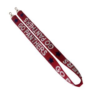 Correa de Bolso con Cuentas Hecha a Mano 2025, Diseño GO PANTHERS, Decoración con Cuentas, Correa Larga para Hermandad - Product Image 1