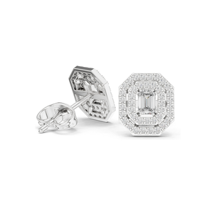 Boucles d'oreilles en diamant de laboratoire 0,46 CT, clarté VVS-VS EF, or 18 carats, 14 carats, 10 carats et argent 925, or rose, or jaune, or blanc et moissanite - Product Image 4