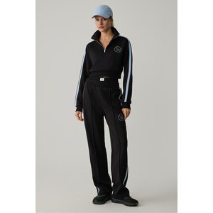 Urban Beat HELENA Sweat-shirt court à col montant et fermeture éclair pour femme avec petit motif imprimé - Product Image 6