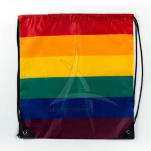 Sac à dos à cordon personnalisé avec logo imprimé, cadeau promotionnel, imprimé par sublimation, coton et polyester, mode, haute qualité - Product Image 6