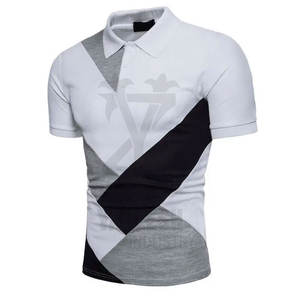 เสื้อโปโลแขนสั้นของผู้ชายสำหรับฤดูร้อน2023เสื้อยืดลายกล้ามเนื้อระบายอากาศได้สไตล์ล่าสุดทำจากผ้าฝ้าย/ใยไผ่ - Product Image 1