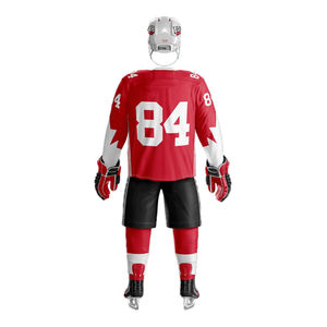 Uniformes de hockey sur glace personnalisés, maillots et shorts haute performance, impression par sublimation, antibactérien, respirant, séchage rapide pour - Product Image 3