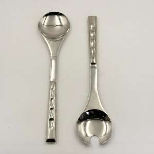 ชุดช้อนส้อมสแตนเลสสตีลแบบคลาสสิกสำหรับร้านอาหาร 2 ชิ้น ขัดเงาแบบโบราณ สีเงินธรรมชาติ สำหรับใช้ในบ้าน - Product Image 2