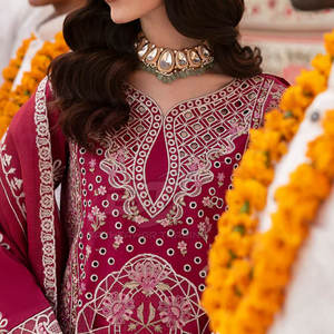 Premium Ladies Embroidered Suit Traditional Fashion Set for Wholesale Handcrafted Women Embroidery Suit - Product Image 2