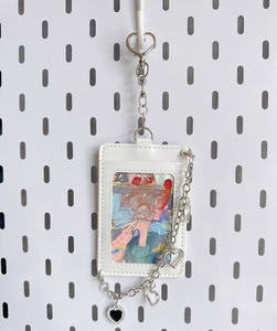 Porte-clés K-<span class=keywords><strong>pop</strong></span> tendance en cuir PU, accessoires de sac, mini album photo, breloques de sac à main, porte-cartes photo K-<span class=keywords><strong>pop</strong></span> - Product Image 1