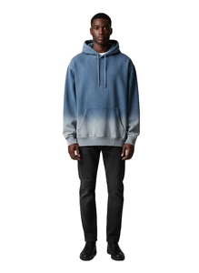 Custom Sun Faded Hoodie Men Heavyweight Oversized 100% Cotton Vintage Acid Wash Distressed Sun Dried Fleece Pullover Streetwear - Product Image 1