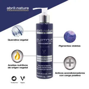 Qualità Premium Toner platino maschera per capelli per la cura dei capelli biondi - Product Image 3