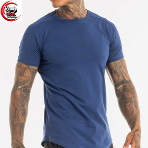 เสื้อออกกำลังกายผ้าฝ้าย100% สำหรับผู้ชายผ้าทอแห้งเร็วและน้ำหนักเบาออกแบบโลโก้ได้ตามต้องการ - Product Image 1