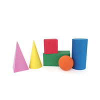 Blocs de construction en mousse géométrique 3D EVA 6 formes, solides, assortis et colorés