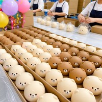 Jouet Squishy Ours Mochi à Rebond Lent Anti-Stress Sensoriel à Presser Fait Main Cadeau pour Adultes Adolescents Bureau Vente en Gros OEM