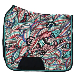 Sublimation d'impression d'Halloween de haute qualité avec tapis de selle de Dressage équestre personnalisés tapis de selle de saut en Satin cheval Numnah 2024 - Product Image 4