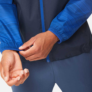 Nouveau survêtement de sport pour homme en nylon de qualité supérieure avec fermeture éclair et couleurs contrastées pour l'entraînement, le jogging et les activités de plein air - Product Image 4