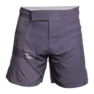 กางเกง MMA สำหรับผู้ใหญ่สีเทามีความยืดหยุ่นชุดต่อสู้กางเกงขาสั้นมวยไทยกางเกงขาสั้นนักมวยปล้ำ - Product Image 1