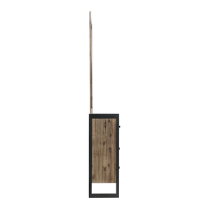 Export Houten Kast Woonkamer Kledingkast Vietnam Fabricage Victor Merk Vintage Design Dressoir 7 Laden Met Frame Spiegel