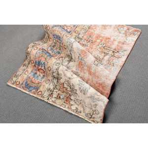 2.4x3.4 ft Turkish Vintage Rug, Small Rug, <b>Red</b> <b>Wool</b> Rug - Product Image 4