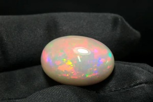 Ópalo Welo Blanco Natural de Calidad AA, Cabujón Suelto de 10.00 CT, Corte Brillante, Cristal de Ópalo para Joyería, Piedra de Nacimiento de Octubre, Certificado por Terceros - Product Image 3