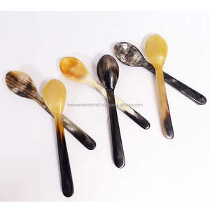 Cuillère en corne naturelle à 100 %, étanche, style animalier, pour la maison, l'hôtel et la restauration, objet de collection artistique - Product Image 5