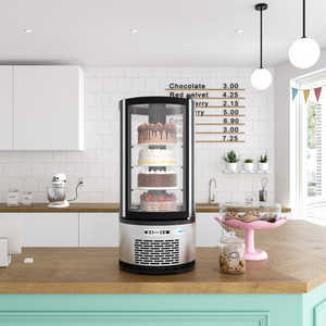 อุปกรณ์เบเกอรี่เชิงพาณิชย์เคสสำหรับวางบนเคาน์เตอร์ทำความเย็นทรงกลมขนาด19นิ้ว (CDUR-3C) - Product Image 2