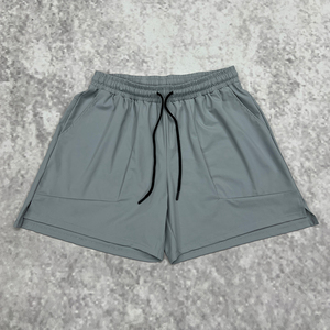 Pantalones cortos casuales de moda Regular Fit Draw cintura elástica 70% algodón 30% poliéster reciclado Fleece French Terry pantalones cortos para hombres - Product Image 1