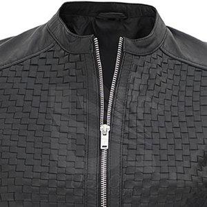Chaqueta de cuero de mujer de diseño personalizado con cuello levantado chaqueta de cuero de mujer de color sólido a granel - Product Image 5