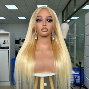 Productos de Venta caliente Peluca de pelo liso <span class=keywords><strong>Rubio</strong></span> <span class=keywords><strong>tonto</strong></span> 613 13x6 13x4 HD Pelucas de cabello humano frontal de encaje - Product Image 3