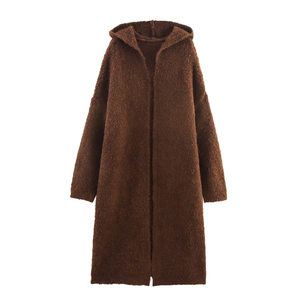 Taop & ZA 2025แจ็คเก็ตสเวตเตอร์ถักมีฮู้ดแขนยาวทรงหลวม6029แฟชั่นสไตล์ยุโรปอเมริกันสำหรับฤดูใบไม้ร่วง - Product Image 3