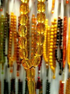 PRODUITS Chapelet turquoise conçu Tasbih accessoires de prière Tasbih en gros avec des formes de perles de résine naturelle perles de prière - Product Image 4