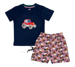 OEM unisex niños al por mayor logotipo personalizado verano 100% algodón manga corta dos piezas conjuntos de ropa de bebé venta en línea Alibaba India - Product Image 1