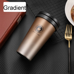 แก้วกาแฟสแตนเลสสุญญากาศขนาด 400 มล. 14 ออนซ์ พร้อมหูหิ้ว ฝาปิดกันรั่ว สำหรับใช้ในออฟฟิศ เก็บอุณหภูมิได้นาน 6-12 ชั่วโมง - Product Image 3