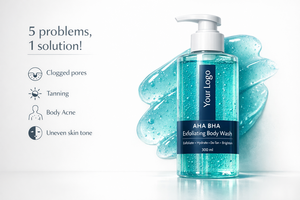 เจลอาบน้ำผลัดเซลล์ผิว AHA BHA สูตรทำความสะอาดล้ำลึก สำหรับผิวเป็นสิวและผิวเรียบเนียน - Product Image 3